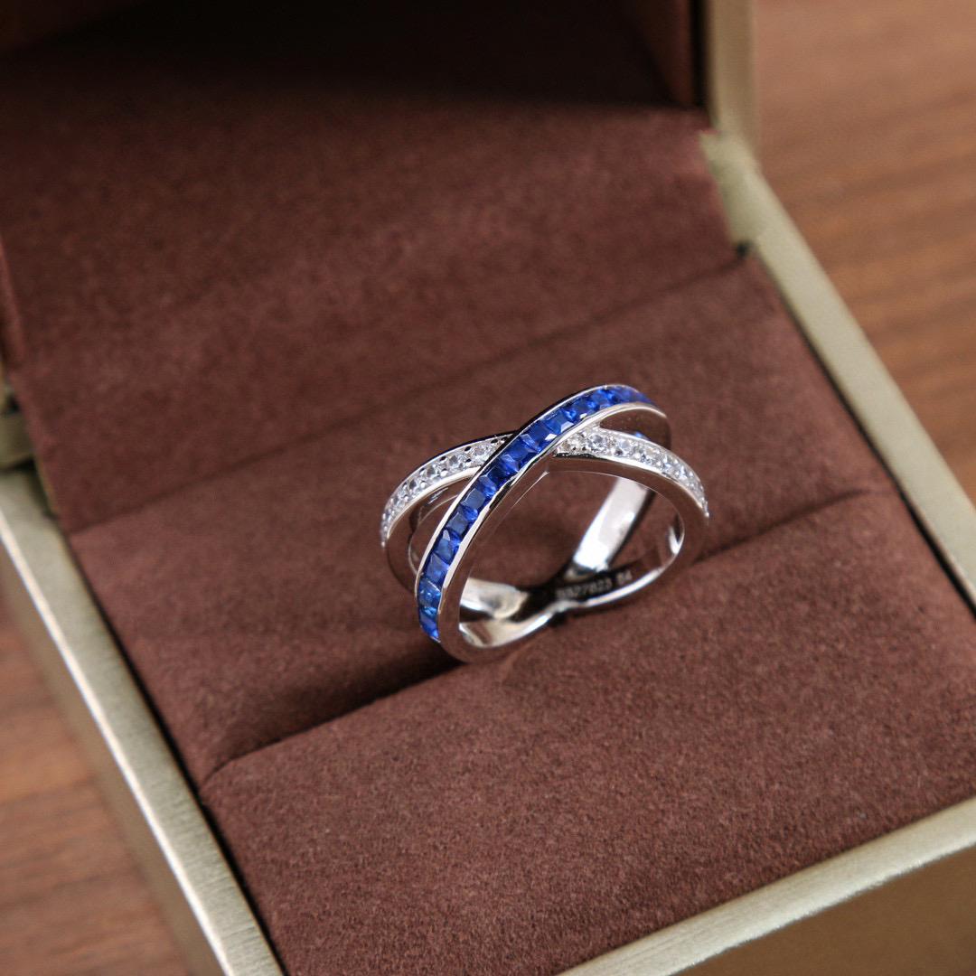 

2024 Новый Горячий Бренд Винтажные Женские Кольца Роскошные Ювелирные Изделия Для Женщин Дизайнерское Кольцо Чистое Серебро 925 пробы Женское Кольцо Для Вечеринки Двойные Кольца 8