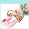 Infant Musical Piano Baby Gym Mat With Detachable Hanging Toys And Light-up Features