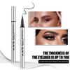 Yanqina Cool Black Eyeliner Flüssigstift, Schnelltrocknend Wasserdicht, Make-up Haltend und Wischfest Eyeliner