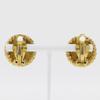 Chanel COCO Mark Earring Vintage Plated Gold 16g Women Used