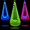 Light Up Kids Pod Swing Seat Child Hanging Hammock Inflatable Pillow Kids Sensory Swing 4 Light Modes 16 Colors for Boys Girls
