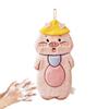 Funny Kitchen Towels Soft Cute Hand Towels For Bathroom Coral Fleece Absorbent Bath Towels Puff Hand Towels With Loop For Home