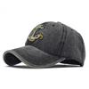 Pirate Anchor Embroidery Washed Retro Baseball Cap Ladies Retro Casual Cap Men'S Outdoor Sunscreen Visor