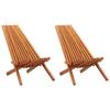 Day and Night - Day and Night Folding Garden Loungers 2 Units Solid Acacia Wood