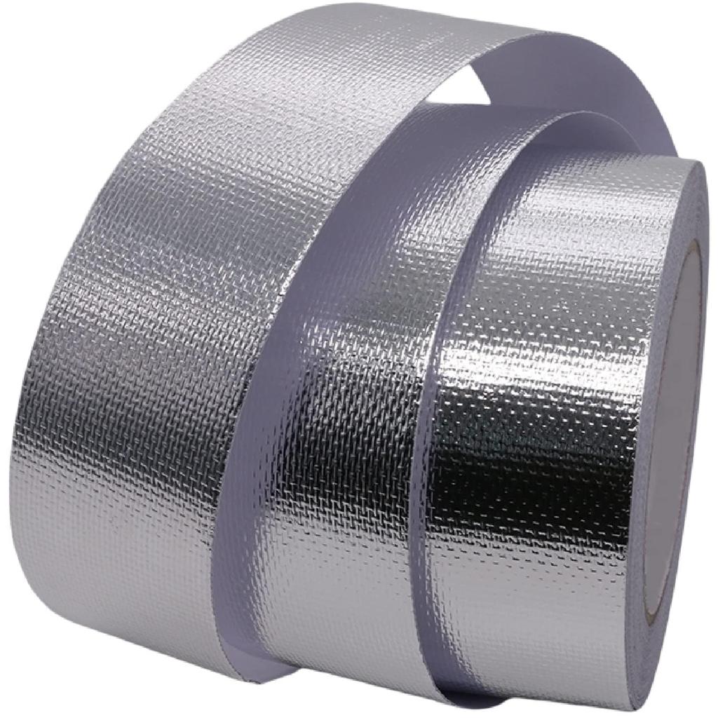 Aluminium-Finish-Band für Auto-Schalldämmung & Wärmeisolationsmaterial – Hochleistungs-Dichtungsband für Fugen, Butylkautschuk, Kabel – 2,0 Zoll x