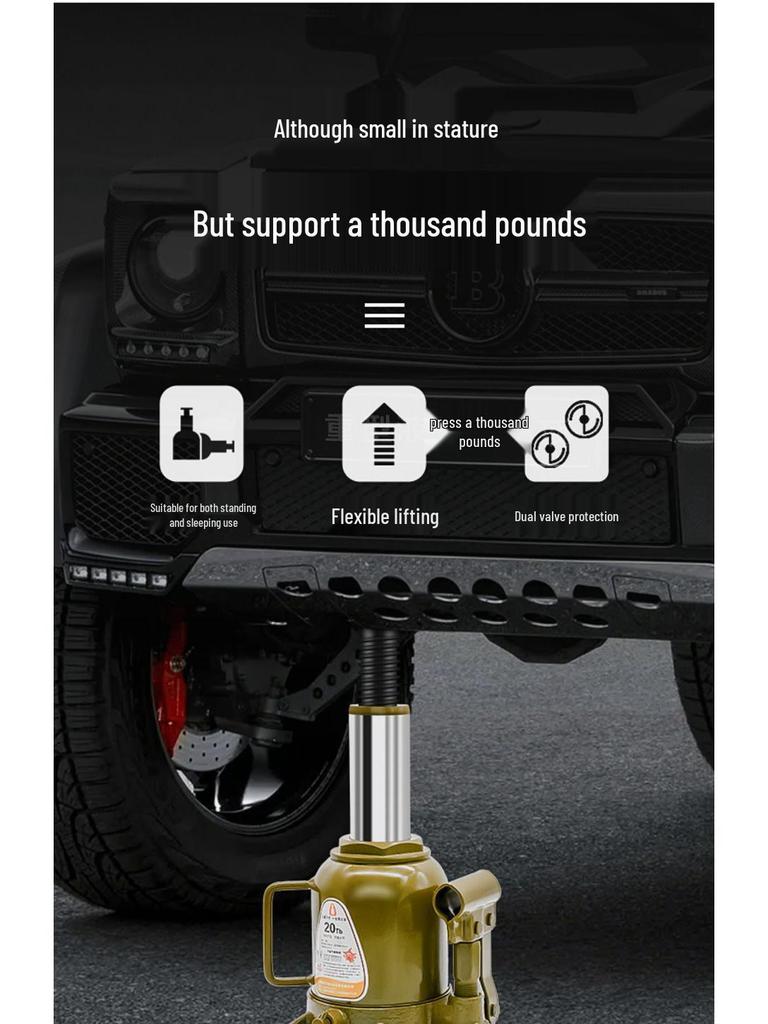100T Heavy-Duty Vertical Hydraulic Hand-Operated Car Jack
