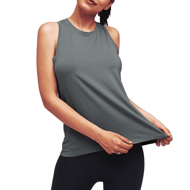 Summer Womens Yoga Tank Top With Pleated Design For Fitness And Casual Wear