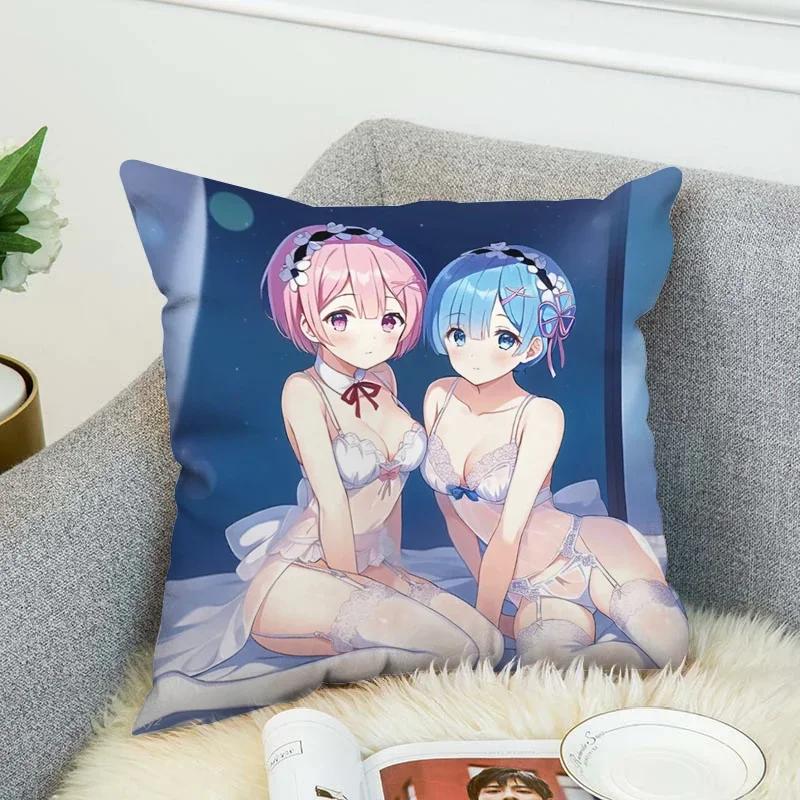 Pillowcases for Pillows Anime Pillow Cover 40x40 Pilow Cases Decorative Cushion Covers Pillowcase Cushions Home Decor Sofa