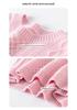 Women's Loose Fit Round Neck Cashmere Sweater: Thick Warm Cable Knit Pullover, Pure Color Korean Style.