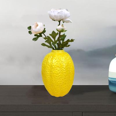 Fruit Shaped Vase Lemon Shelf Porcelain Desktop Ornament TV Cabinet Living