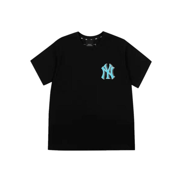 MLB Pride Tag New York Yankees Letter Print Loose Fit Short Sleeve T-Shirt Unisex T-Shirt Black 31TST1131-50L
