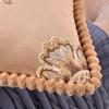 European Jacquard Pillow Sofa Lumbar Pillow Car Bedroom Home Large Backrest Gift Pillow Cover