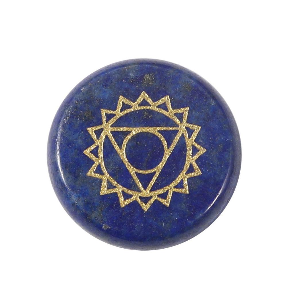 20mm Seven-Color Chakra Gemstone Agate Discs for Creative Decoration