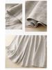 Cotton Linen Wide-Leg Seven-Point Pants for Women, Plus Size, Casual New 2025 Straight-Leg Culottes