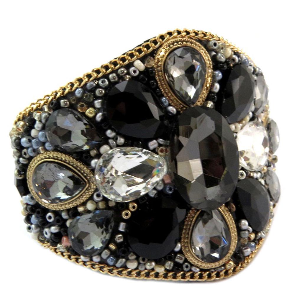 

Les Trésors De Lily [P6567] - Дизайнерский браслет Bohemian Rhapsody , чёрное золото - 19x6 см