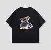 Funny Scribble Duck Wow Short-sleeved Versatile T-shirt Top Unisex Cute Cartoon Goose Meme Casual Streetwear for Daily Wear