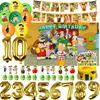 D&Dennis The Menace Party Decorations Cartoon El Chavo del Ocho Background Supplies Number Balloons Cake Topper Banner Kid Gifts
