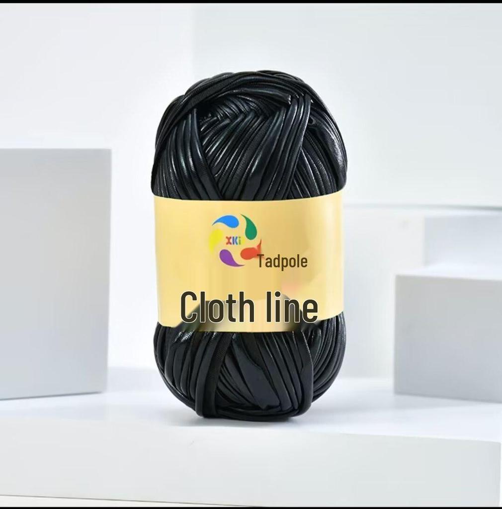 חוט בד מטאלי מבריק בצורת ראשן ליצירה עצמית של תיקים וכובעים ארוגים