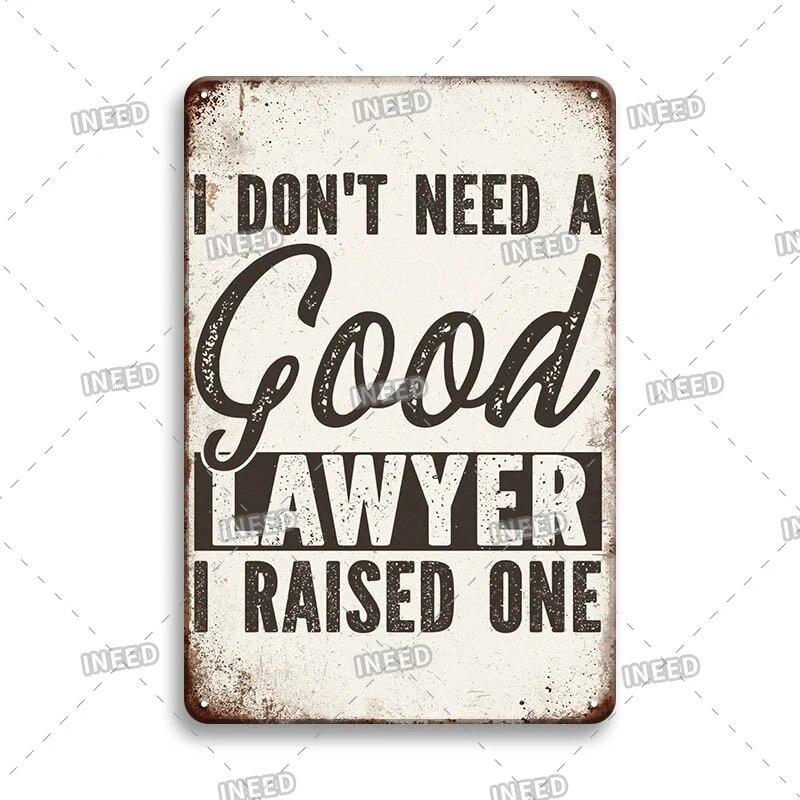 Funny Sentence Tin Sign Decorative Vintage Shabby Metal Sign Decor Metal Plate for Garage Man Cave Bar Pub Home Wall Decor