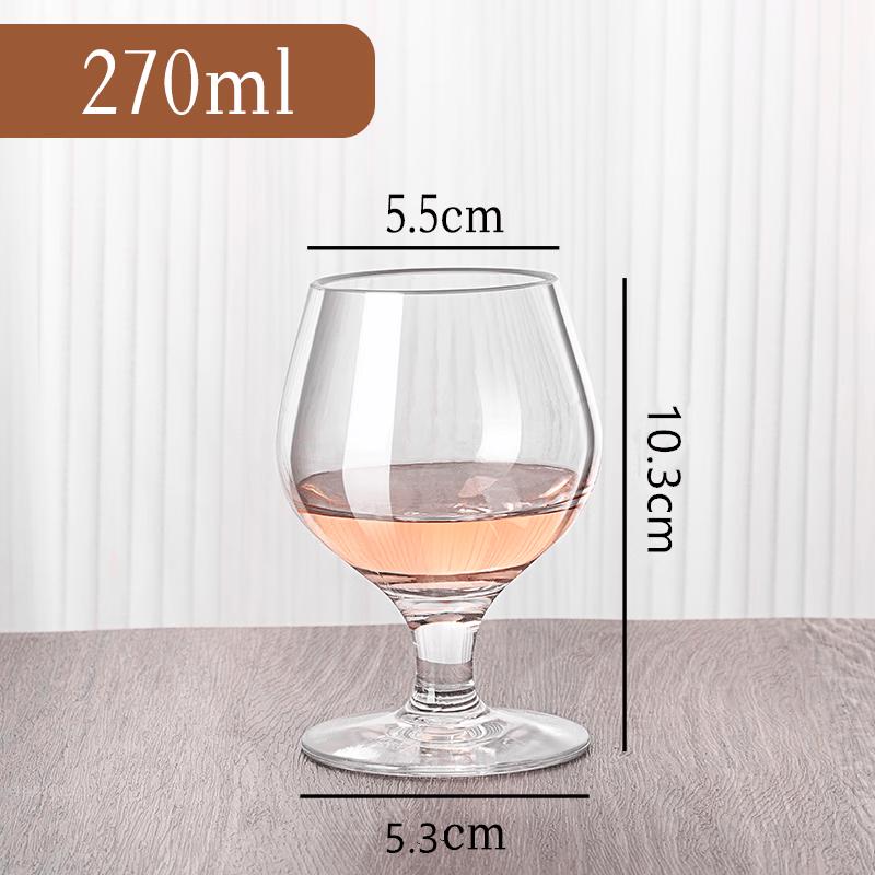 ZISIZ PC Shatterproof Clear Stemmed Plastic Glass