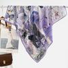 Atmosphere Blue Cashew Flower Silk Scarf 91 Series Neck Large Square Scarf Women's Scarf Seaside Baotou Scarf Sunscreen Shawl
