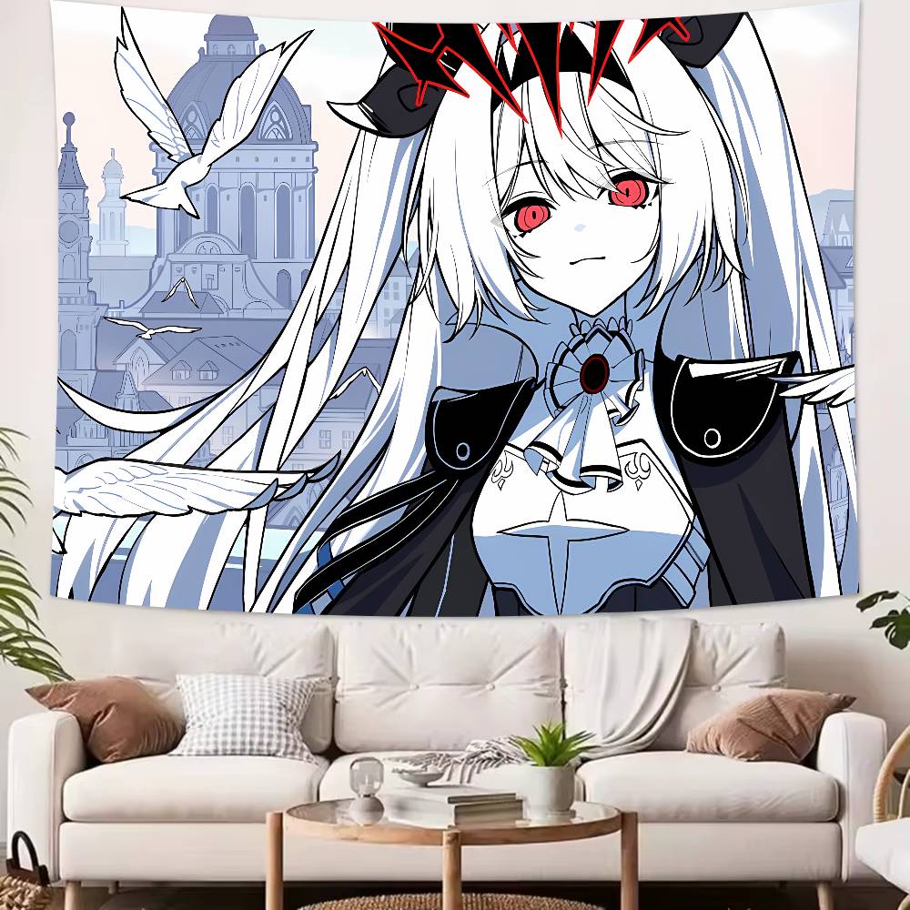 Kawaii Lilith Cool The NOexistenceN of you AND me Tapestry Wall Hanging Art Decoration Aesthetic Background Cloth Birthday Gif