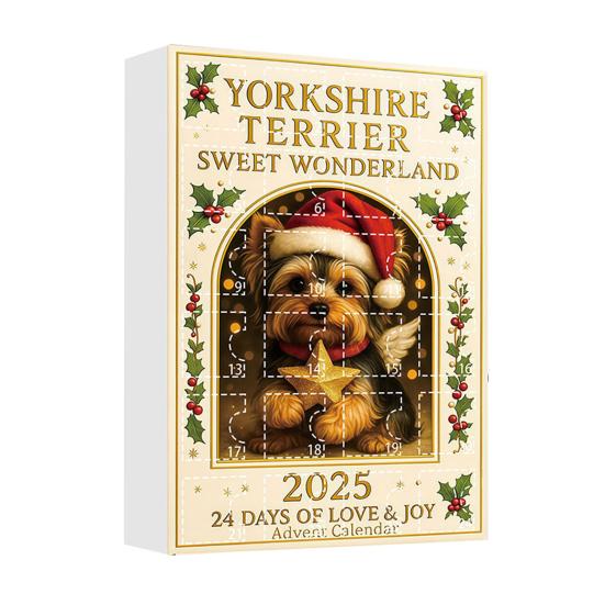 Caw-F Advent Calendar 2025 Chicken Ornaments 24-Day Countdown Box Christmas Tree Hanging Decor Multifunctional Holiday Decoration for Kids