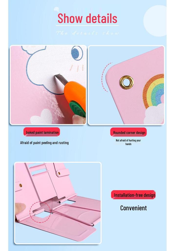 Children's Multifunctional Desktop Book Stand and Holder