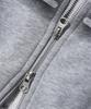 Critic Crop Wormhole Logo Hoodie Zip-Up Melange Gray