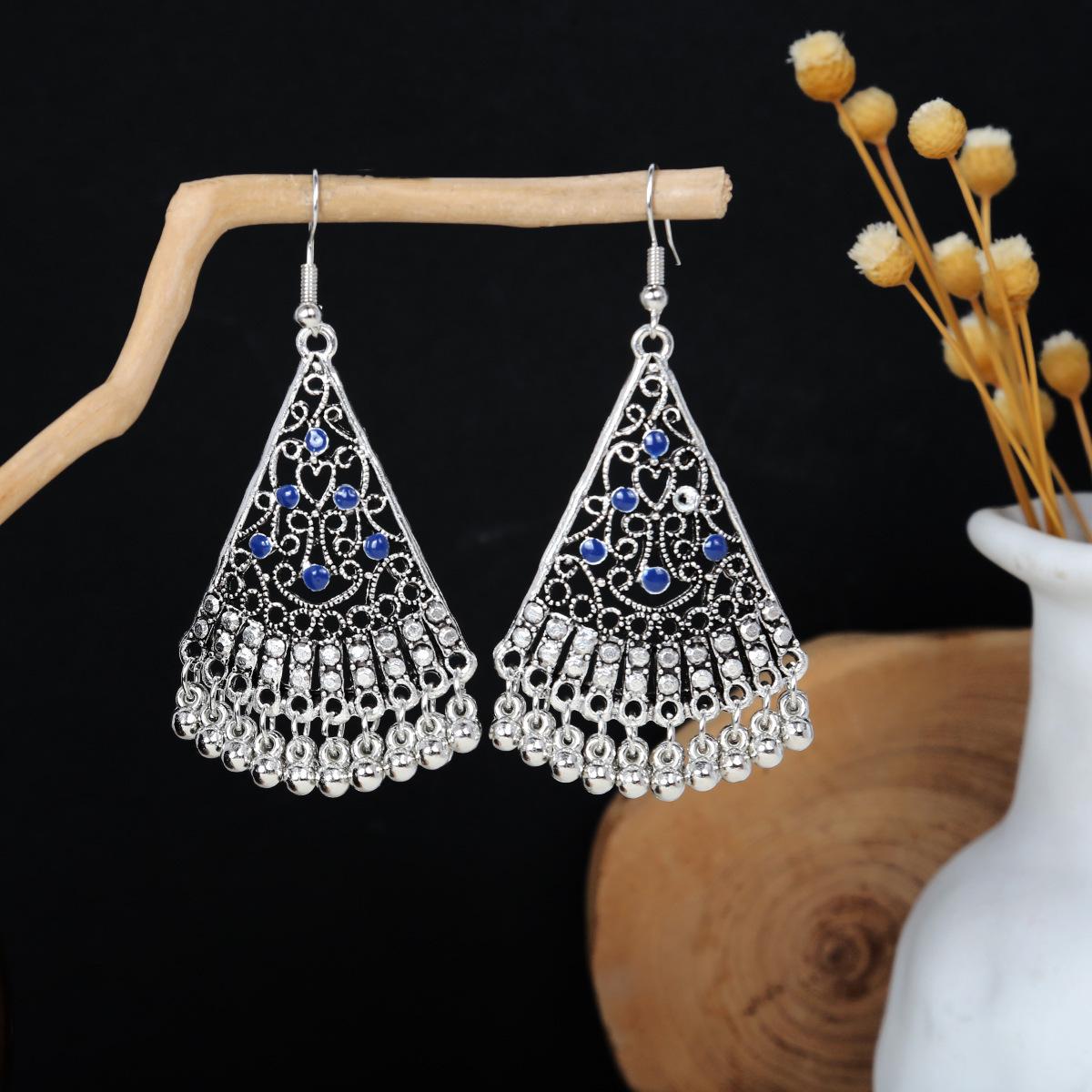 

Красочные длинные серьги-кисточки в этническом стиле с перьями