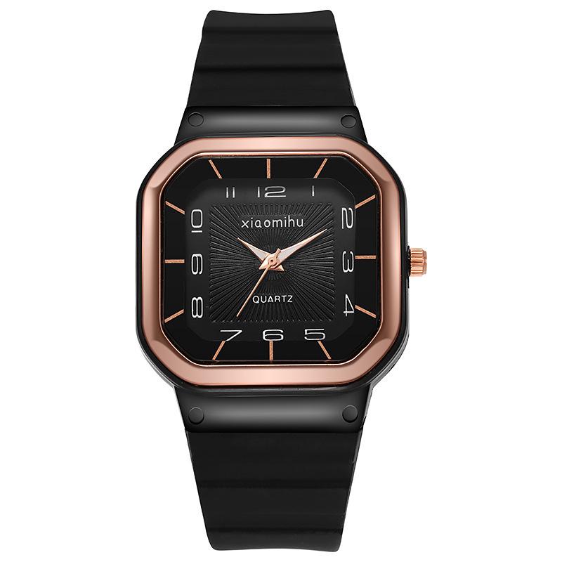 UTHAI BK53 Fashion Women Watch Square Silicone Student Couple Watches Simple Quartz Watch Elegant Clock Gift Watches for Woman
