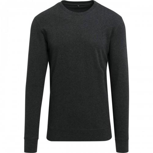 Build Your Brand Unisex Adult Heather Lightweight Crew Neck Sweatshirt