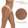 Kave 2 Paia Collant Sexy Ultra Sottili Lucidi all'Olio per Donna Alta Elasticità 15D Collant Lisci Color Caffè Gambe Snelle Rinforzo Punta