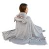 Versatile Warm Hooded Nap Blanket Cozy Soft Air Conditioning Blanket Cartoon Folding Kawaii Cloak Travel