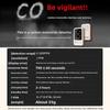 Portable CO Detector GZ-CO10 Carbon Monoxide Alarm USB Rechargeable Sensor for Home Car Camping Safety
