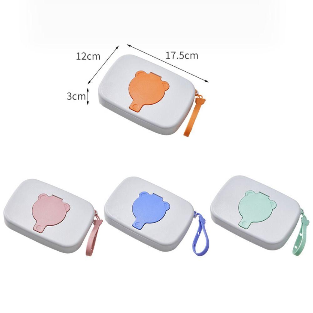New Flip Cover Portable Wipes Holder Hanging Rope Hygienic Wet Wipes Container Reusable Wet Tissue Box Travel
