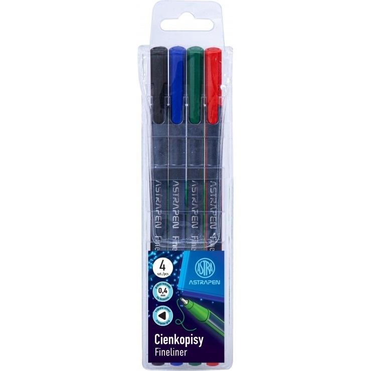 Astrapen Triangular Fineliners 4 colors Precision and creativity in