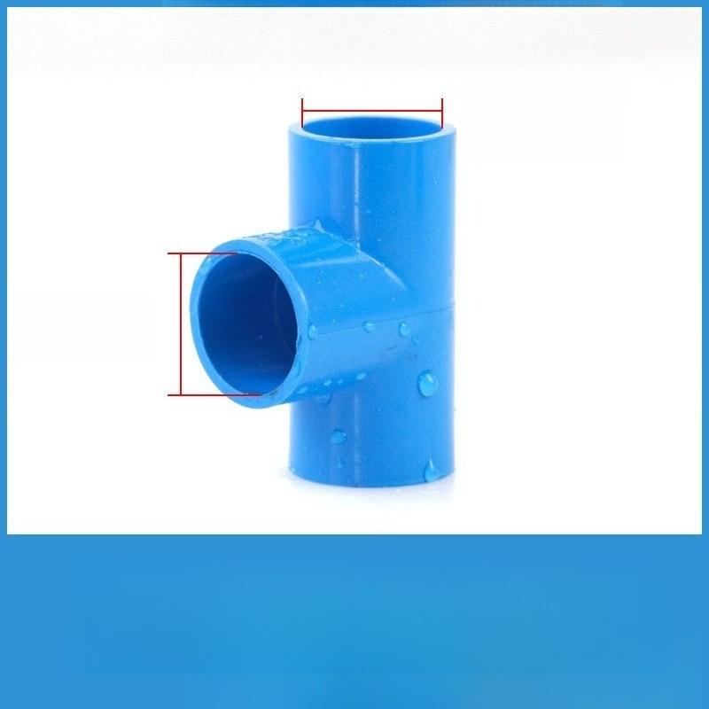 

20/25/32/40/50/63мм ПВХ Тройник Т-образный 3-ходовой Адаптер для трубы Фитинги для водопроводных труб Система водоснабжения для орошения Трубное соединение 20mm синий