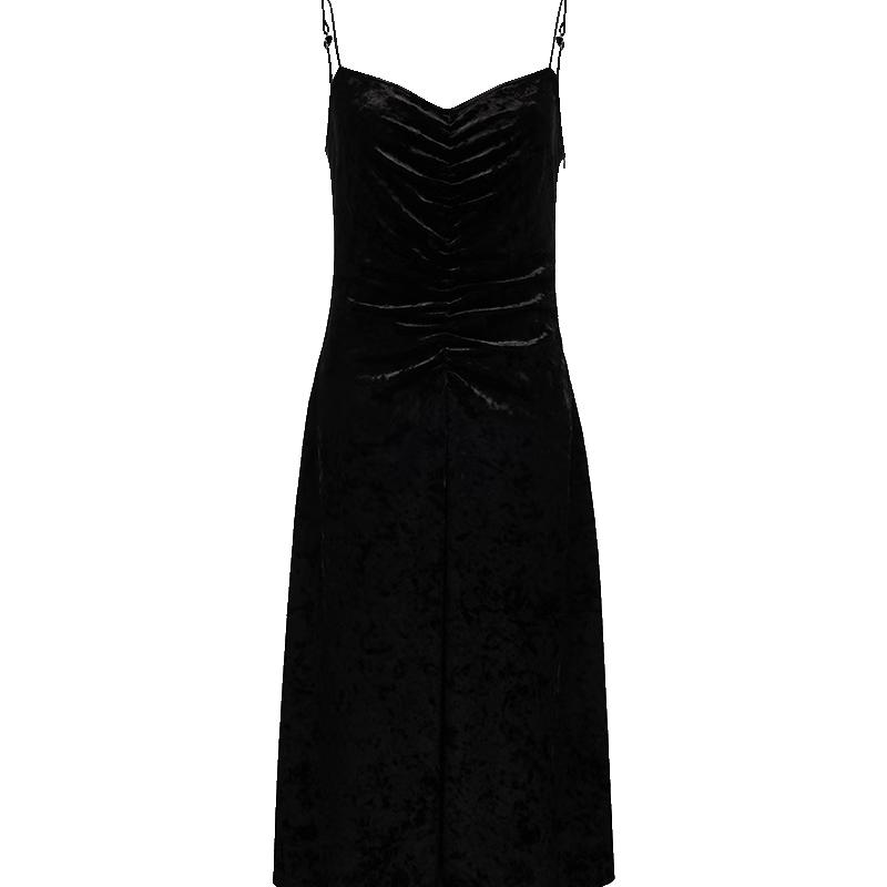 

ONLY 2024 Autumn Elegant Velvet Slimming Midi Dress L