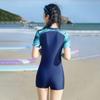 Sports Swimsuit Women's Conservative Boxer Belly Cover Show Slimming Swimming Pool Hot Racing Large Size Suit