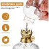 Glass Kerosene Lamp Vintage Oil Lantern with 3.5Mm Wick Perfect for Indoor and Outdoor Use 7 Inches Tall