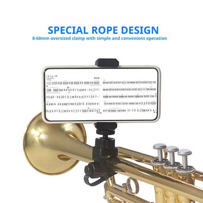 Muziek Instrument Telefoonstandaard Met Mobiele Telefoonhouder Trompet Lezen Live Accessoires Draai Het Snoer Gereedschap 360 Graden