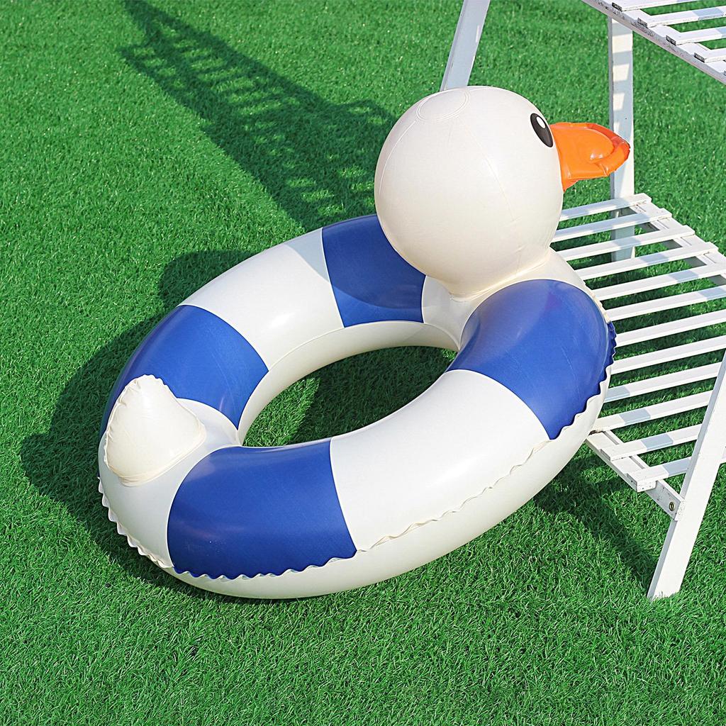 Duck Shape Swim Rings Water Swim Beach Cute Swim Ring Inflatable Kids Swim Trainer Party Supplies Pool Toys Pool Floaties