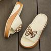 Fashion 2025 Summer EVA Women’s Mixed Colors Slippers Outdoor Casual Platform Bow Tie Sandals for Open Toe Comfortable Daily Slippers
