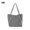 Lee Striped Canvas Tote Shoulder Bag