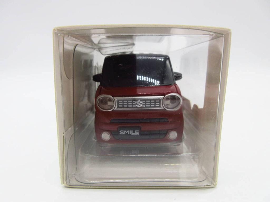 Suzuki New Wagon R Smile Dealer Exclusive Pullback Car Miniature Car Color Sample Phoenix Red Pearl Black 2-Tone