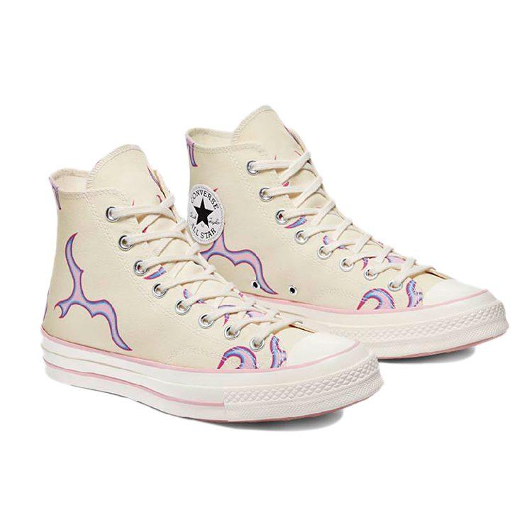 Converse X Golf Le Fleur Chuck 70 Hi "Pink Flames" Sneakers 172398C