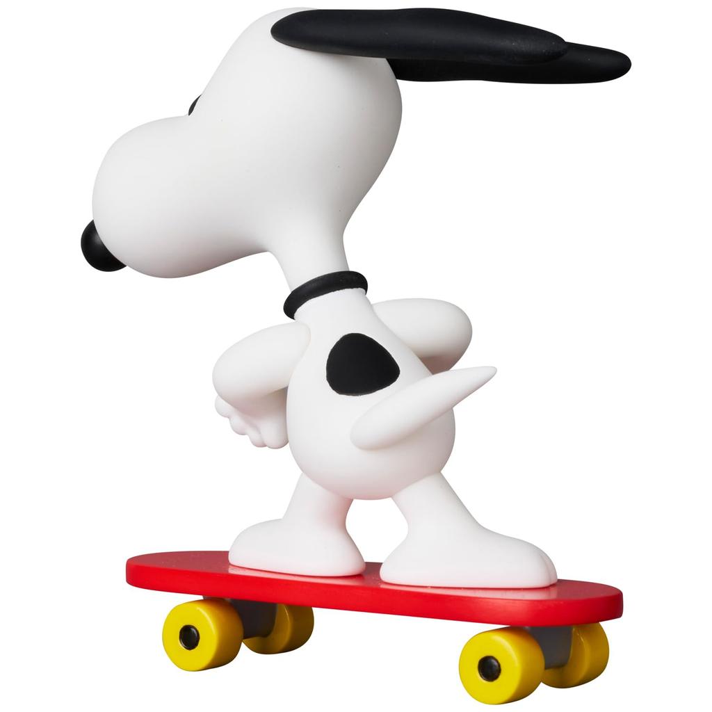 Medicom Toy UDF Ultra Detail Figure 824 PEANUTS SÉRIE 17 SKATEBOARD SNOOPY Skateboard přibližně 75 mm hotová figurka Ne. Snoopy, vysoký, bez měřítka,