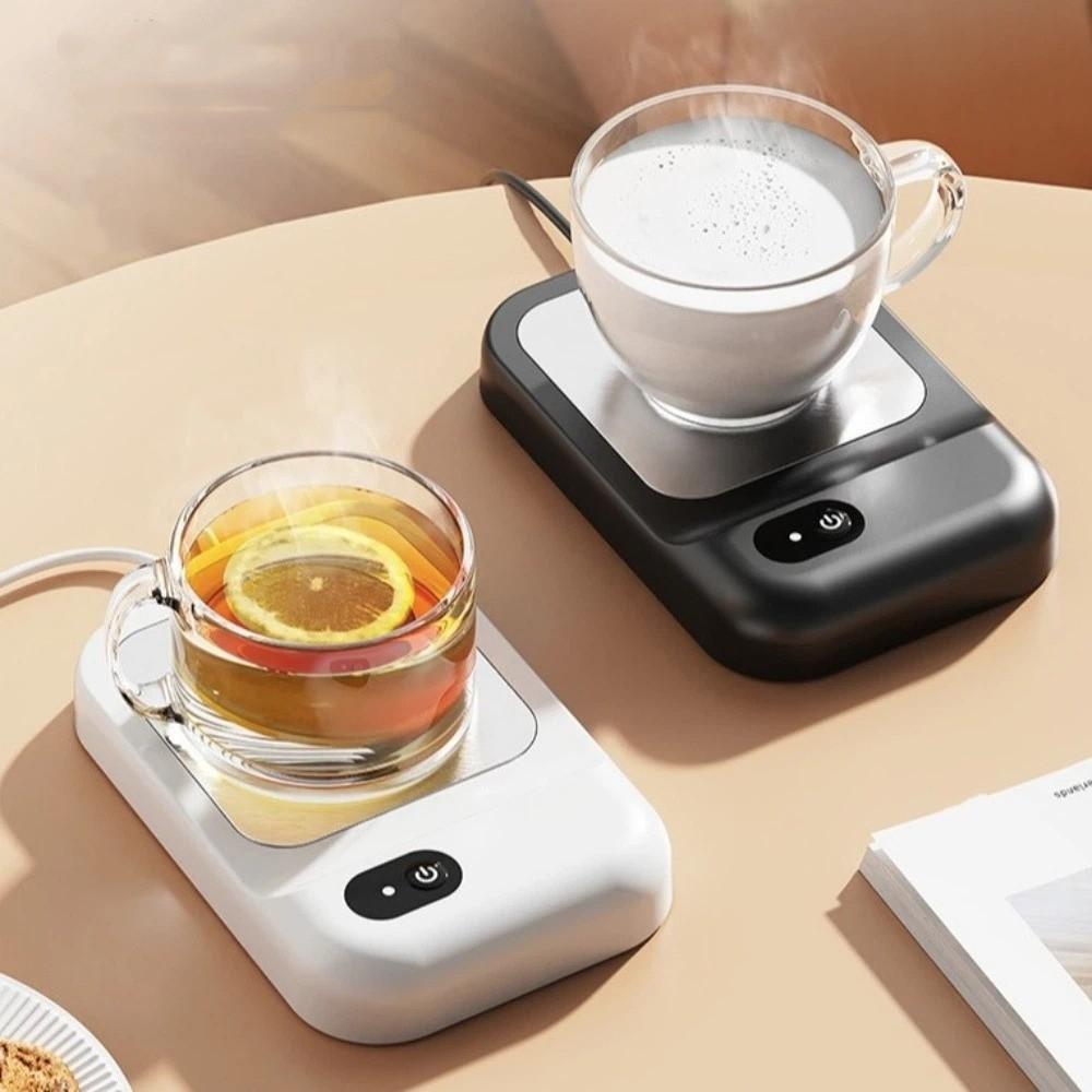 Intelligent Electric Cup Warmer Low Noise Energy Saving Cup Heating Pad Rapid Warming Anti-slip Base Heating Coaster Home Desk