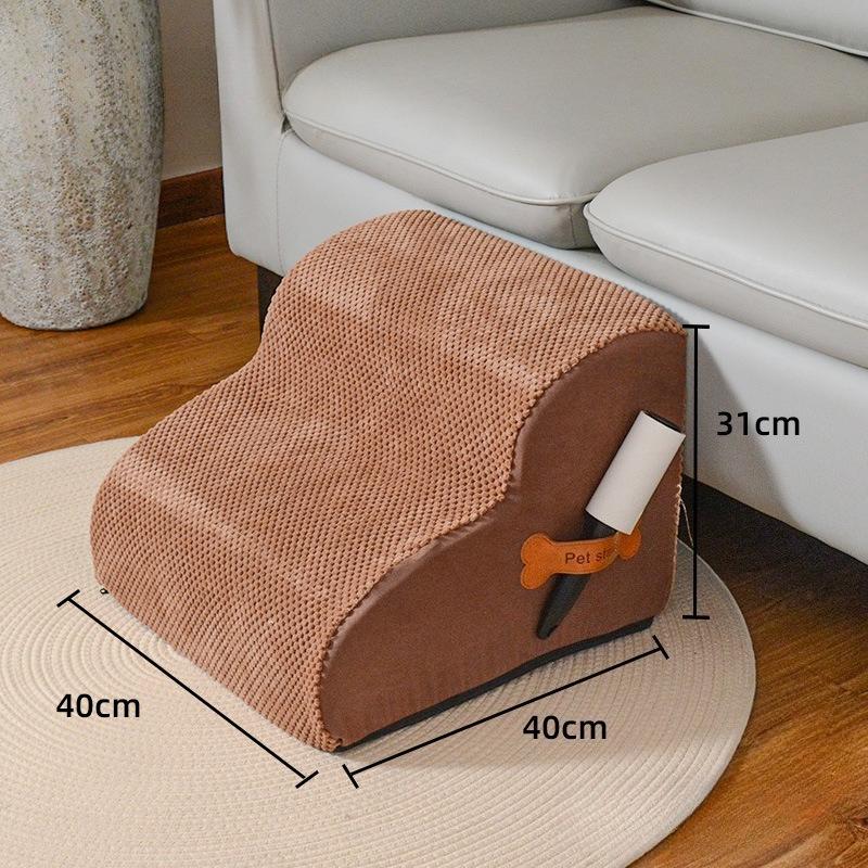 2-4 Pet Stairs for Dogs Washable Non Slip Dog Steps Ramp for Elderly Injured Pets Soft Foam Climbing Ladder Pet Stairs for Dogs